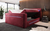 Luxuriöses Boxspringbett Pluto mit Integriertem TV-Lift, RGB-Beleuchtung und Stauraum