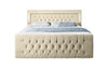 Luxuriöses Boxspringbett Queen mit integrierter LED-Beleuchtung, USB-Anschluss und praktischem Stauraum