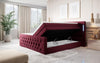 Luxuriöses Boxspringbett Queen mit integrierter LED-Beleuchtung, USB-Anschluss und praktischem Stauraum