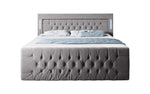 Lade das Bild in den Galerie-Viewer, Luxuriöses Boxspringbett Queen mit integrierter LED-Beleuchtung, USB-Anschluss und praktischem Stauraum
