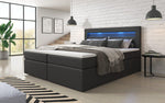 Lade das Bild in den Galerie-Viewer, Luxuriöses Repos Boxspringbett: Modernes Schlafsystem mit LED &amp; USB-Anschluss
