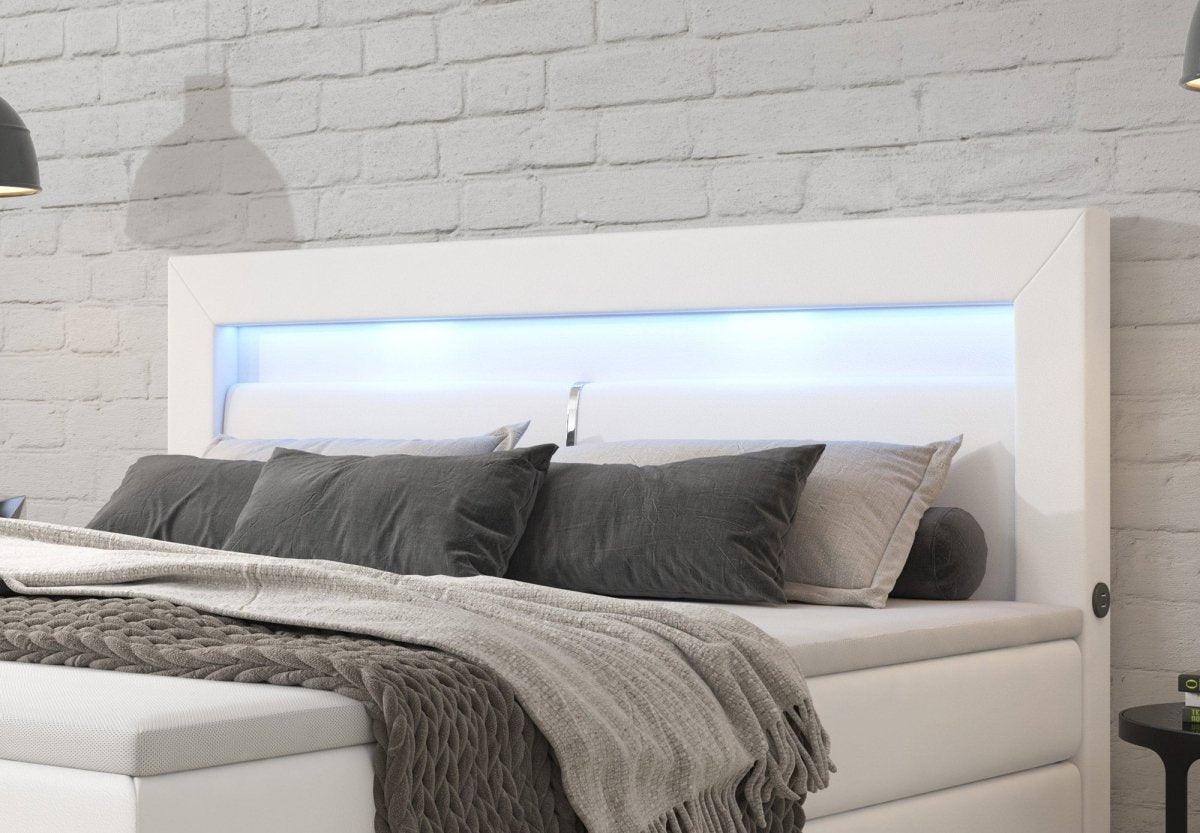 Luxuriöses Repos Boxspringbett: Modernes Schlafsystem mit LED & USB-Anschluss