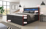 Lade das Bild in den Galerie-Viewer, Luxuriöses Repos Boxspringbett: Modernes Schlafsystem mit LED &amp; USB-Anschluss
