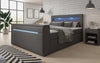 Luxuriöses Boxspringbett Repos: Integrierter TV-Lift, USB & LED Beleuchtung