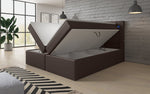 Lade das Bild in den Galerie-Viewer, Reposito Boxspringbett: Ergonomischer Schlaf, Integrierte LED, USB, Großer Stauraum
