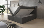 Lade das Bild in den Galerie-Viewer, Reposito Boxspringbett: Ergonomischer Schlaf, Integrierte LED, USB, Großer Stauraum
