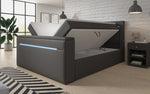 Lade das Bild in den Galerie-Viewer, Reposito Boxspringbett: TV-Lift, USB, LED, Stauraum – Luxuriöser Schlafkomfort für Ihr Zuhause

