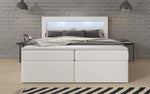 Lade das Bild in den Galerie-Viewer, Luxuriöses Rinori Boxspringbett mit LED-Beleuchtung, USB-Anschluss und praktischem Stauraum

