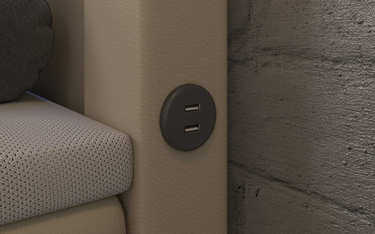 Luxuriöses Rinori Boxspringbett mit LED-Beleuchtung, USB-Anschluss und praktischem Stauraum