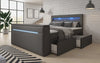 Rinori Luxus Boxspringbett mit TV-Lift, USB, LED-Beleuchtung und Stauraum