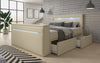 Rinori Luxus Boxspringbett mit TV-Lift, USB, LED-Beleuchtung und Stauraum