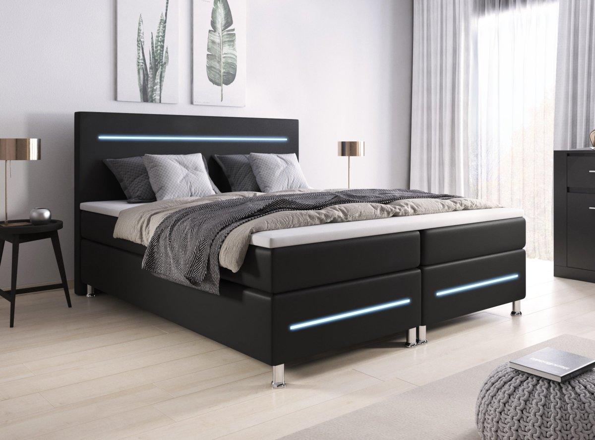 Luxuriöses Boxspringbett Sejour mit LED-Beleuchtung: Komfort und Stil für Ihr Schlafzimmer