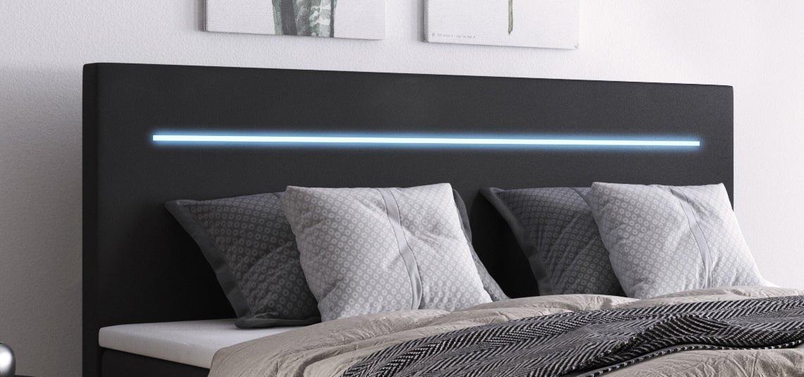 Luxuriöses Boxspringbett Sejour mit LED-Beleuchtung: Komfort und Stil für Ihr Schlafzimmer
