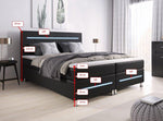 Lade das Bild in den Galerie-Viewer, Luxuriöses Boxspringbett Sejour mit LED-Beleuchtung: Komfort und Stil für Ihr Schlafzimmer
