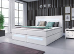 Lade das Bild in den Galerie-Viewer, Luxuriöses Boxspringbett Sejour: Komfort mit LED-Beleuchtung und cleverem Stauraum
