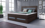 Lade das Bild in den Galerie-Viewer, Luxuriöses Boxspringbett Sejour: Komfort mit LED-Beleuchtung und cleverem Stauraum
