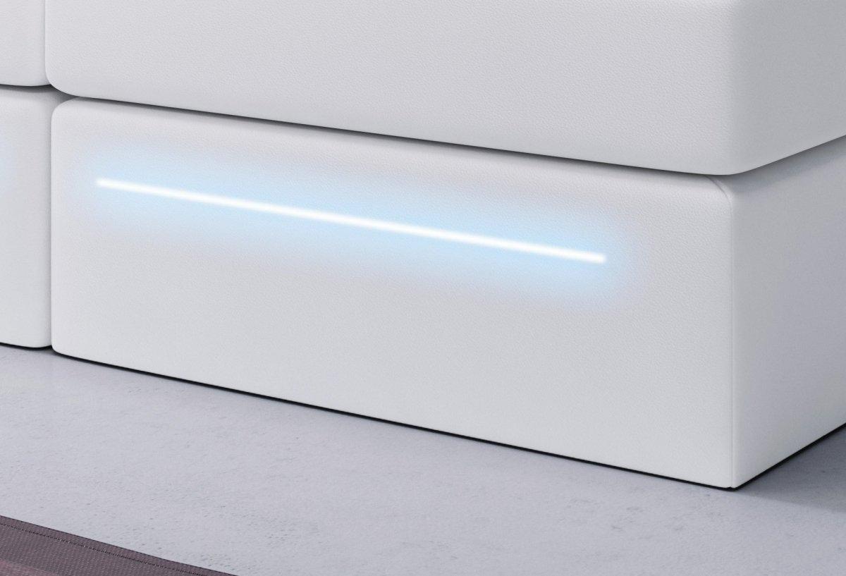 Luxuriöses Boxspringbett Sejour: Komfort mit LED-Beleuchtung und cleverem Stauraum