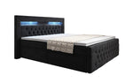 Lade das Bild in den Galerie-Viewer, Luxuriöses Boxspringbett Sera mit LED, Praktischem Stauraum und Samtbezug
