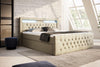 Luxuriöses Boxspringbett Sera mit LED, Praktischem Stauraum und Samtbezug
