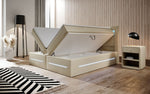 Lade das Bild in den Galerie-Viewer, Boxspringbett Sevilla: Modernes Design, LED-Beleuchtung, Integrierter Stauraum &amp; Komfort-Matratze

