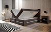 Boxspringbett Sevilla: Modernes Design, LED-Beleuchtung, Integrierter Stauraum & Komfort-Matratze