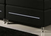 Luxuriöses Boxspringbett Simple mit LED – Stoffbezug für Komfort & Stil