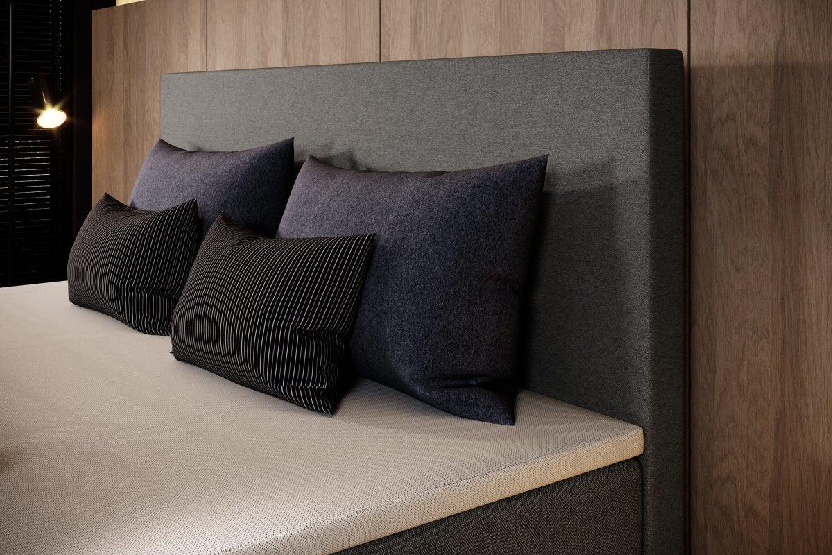 Luxuriöses Boxspringbett Simple mit LED – Stoffbezug für Komfort & Stil
