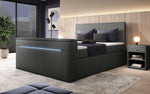 Lade das Bild in den Galerie-Viewer, Luxuriöses Boxspringbett Simple mit integriertem TV-Lift und stimmungsvoller LED-Beleuchtung
