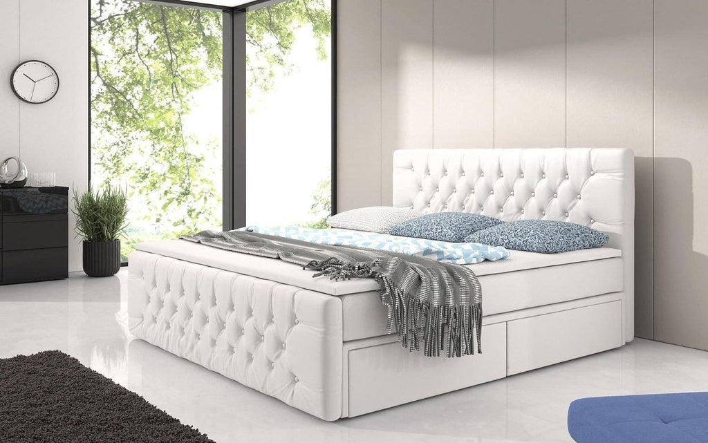 Sognare Boxspringbett mit Stauraum: Luxuriöser Schlaf, Praktische Ablage, Elegantes Kunstleder