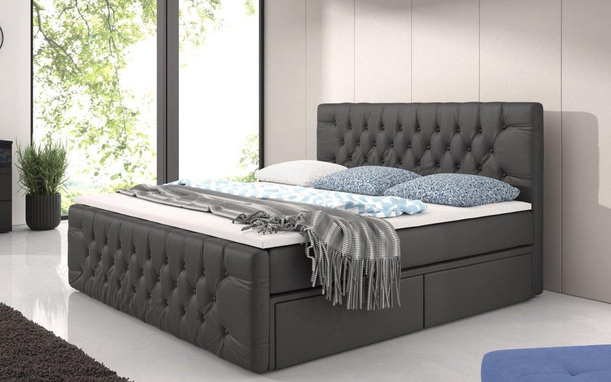 Sognare Boxspringbett mit Stauraum: Luxuriöser Schlaf, Praktische Ablage, Elegantes Kunstleder