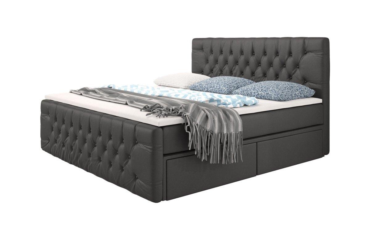 Sognare Boxspringbett mit Stauraum: Luxuriöser Schlaf, Praktische Ablage, Elegantes Kunstleder