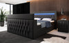 Luxuriöses Sonino Boxspringbett mit TV-Lift, RGB-Beleuchtung und Stauraum