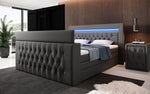 Lade das Bild in den Galerie-Viewer, Luxuriöses Sonino Boxspringbett mit TV-Lift, RGB-Beleuchtung und Stauraum
