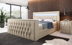 Lade das Bild in den Galerie-Viewer, Luxuriöses Sonino Boxspringbett mit TV-Lift, RGB-Beleuchtung und Stauraum
