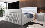 Lade das Bild in den Galerie-Viewer, Luxuriöses Sonino Boxspringbett mit TV-Lift, RGB-Beleuchtung und Stauraum
