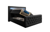 Sonno Luxus Boxspringbett mit RGB-Beleuchtung, USB-Anschluss und Praktischem Stauraum