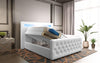 Sonno Luxus Boxspringbett mit RGB-Beleuchtung, USB-Anschluss und Praktischem Stauraum