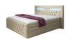 Sonno Luxus Boxspringbett mit RGB-Beleuchtung, USB-Anschluss und Praktischem Stauraum