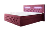 Luxuriöses Boxspringbett Sunshine: Indirekte Beleuchtung, USB-Anschlüsse, Stauraum