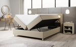 Lade das Bild in den Galerie-Viewer, Luxus Boxspringbett Tesero mit Integriertem Stauraum, USB-Ladeanschlüssen und RGB-LED-Beleuchtung

