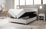 Lade das Bild in den Galerie-Viewer, Luxus Boxspringbett Tesero mit Integriertem Stauraum, USB-Ladeanschlüssen und RGB-LED-Beleuchtung
