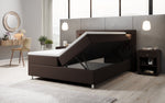 Lade das Bild in den Galerie-Viewer, Luxus Boxspringbett Tesero mit Integriertem Stauraum, USB-Ladeanschlüssen und RGB-LED-Beleuchtung
