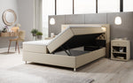 Lade das Bild in den Galerie-Viewer, Luxus Boxspringbett Tesero mit Integriertem Stauraum, USB-Ladeanschlüssen und RGB-LED-Beleuchtung
