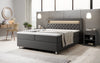 Luxus Boxspringbett Tesero mit Integriertem Stauraum, USB-Ladeanschlüssen und RGB-LED-Beleuchtung