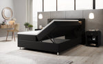 Lade das Bild in den Galerie-Viewer, Luxus Boxspringbett Tesero mit Integriertem Stauraum, USB-Ladeanschlüssen und RGB-LED-Beleuchtung
