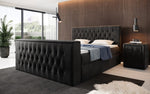 Lade das Bild in den Galerie-Viewer, Luxuriöses Velano Boxspringbett mit Integriertem TV-Lift und Praktischem Stauraum
