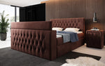 Lade das Bild in den Galerie-Viewer, Luxuriöses Velano Boxspringbett mit Integriertem TV-Lift und Praktischem Stauraum
