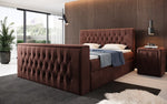 Lade das Bild in den Galerie-Viewer, Luxuriöses Boxspringbett Velano mit Integriertem TV-Lift und Praktischem Stauraum
