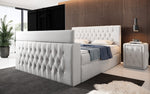 Lade das Bild in den Galerie-Viewer, Luxuriöses Velano Boxspringbett mit Integriertem TV-Lift und Praktischem Stauraum
