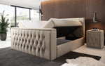 Lade das Bild in den Galerie-Viewer, Luxuriöses Velano Boxspringbett mit Integriertem TV-Lift und Praktischem Stauraum
